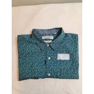 Nick Graham NWT Everywhere Shirt Mens 2XL XXL Green Floral Short Sleeve Preppy